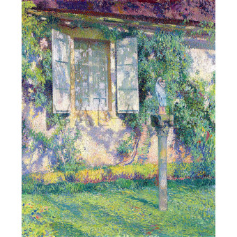 РЕПРОДУКЦИИ НА КАРТИНИ Богородица и младенеца на колона пред фасадата на Маркейрол (1915)